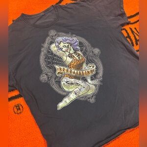 Vintage zombie, pinup graphic shirt